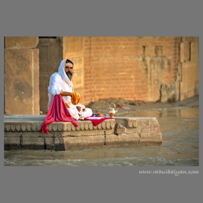 Monk by the river